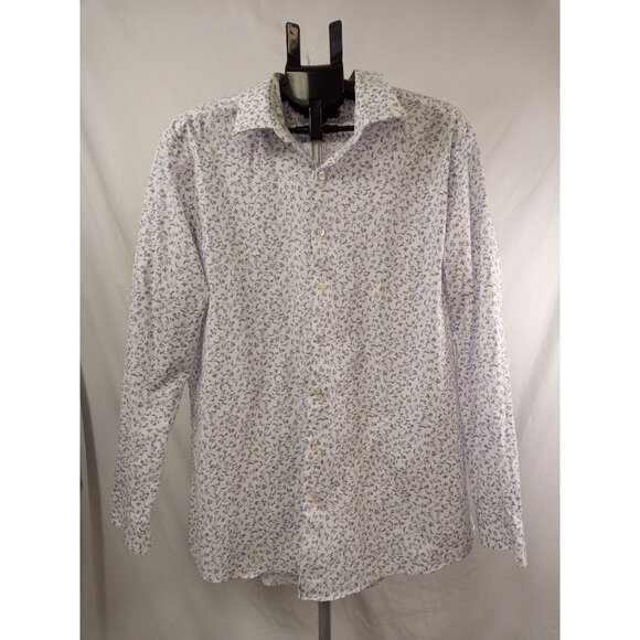 Apt. 9 Men's White/Purple Floral Print Size XL (34-35) - Picture 1 of 8